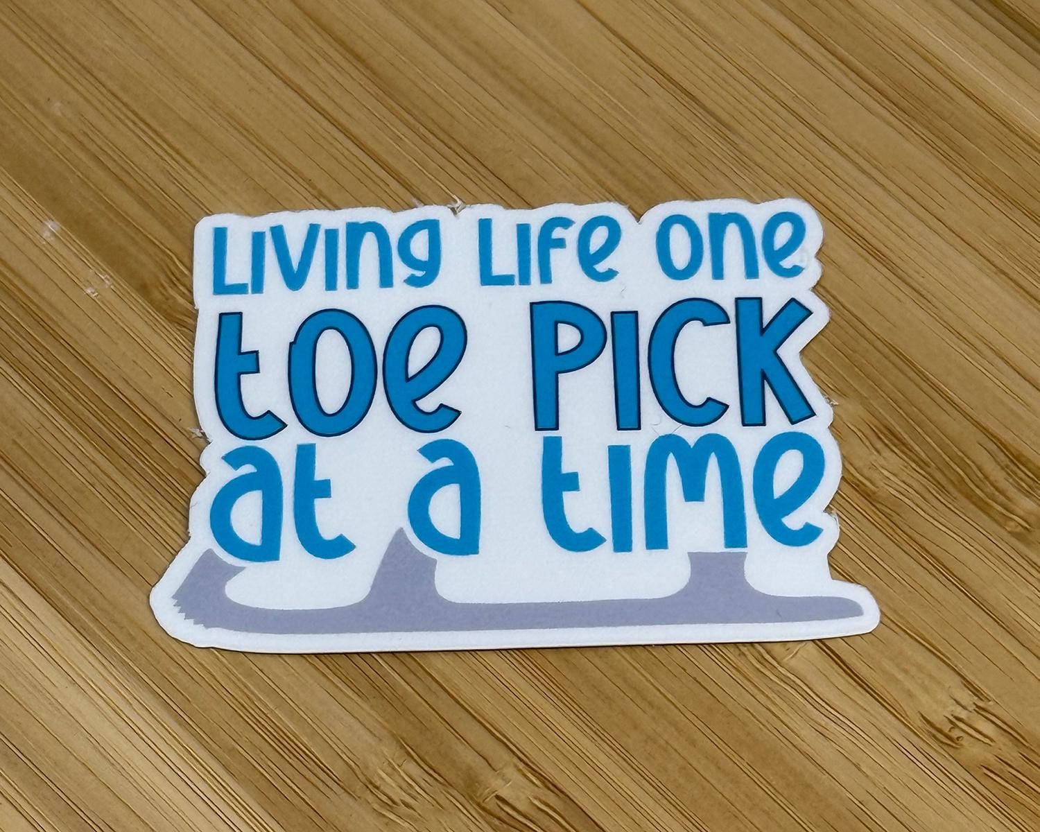 Living Life One Toe Pick At A Time | Figure Skater - Waterproof Sticker