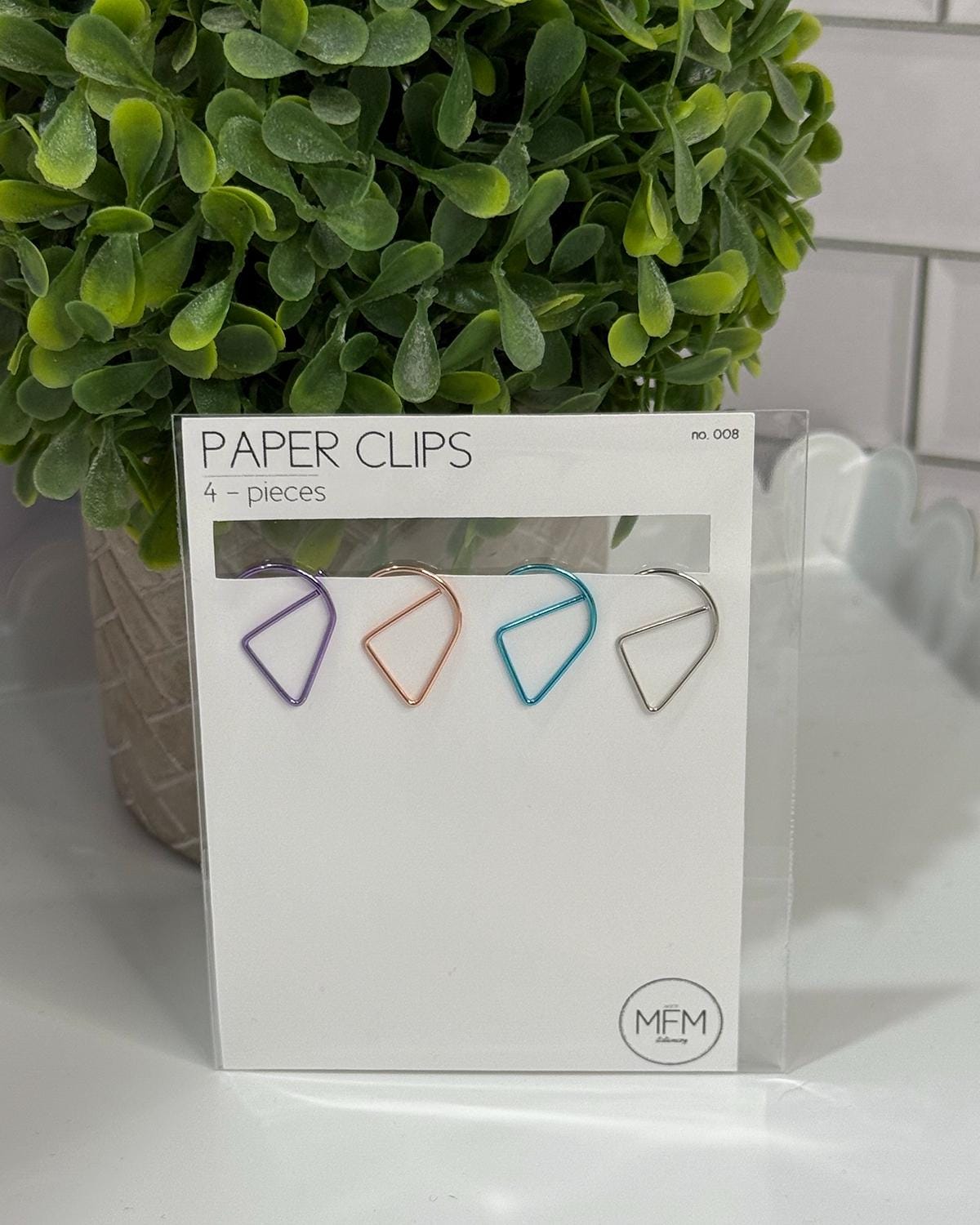 Mini Stationary Paper Clips - 5 Pieces