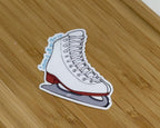 White Skate - Leave it all on the Ice - Waterproof Sticker