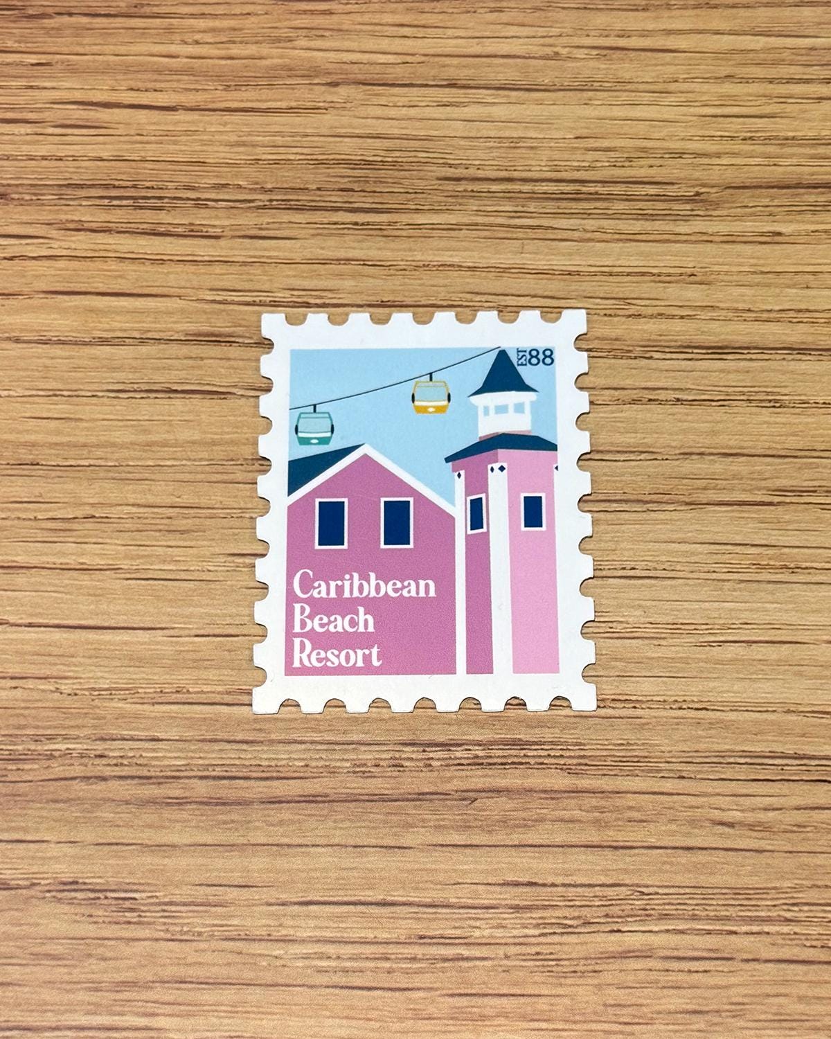 Disney Moderate Resort Stamp Stickers Individual