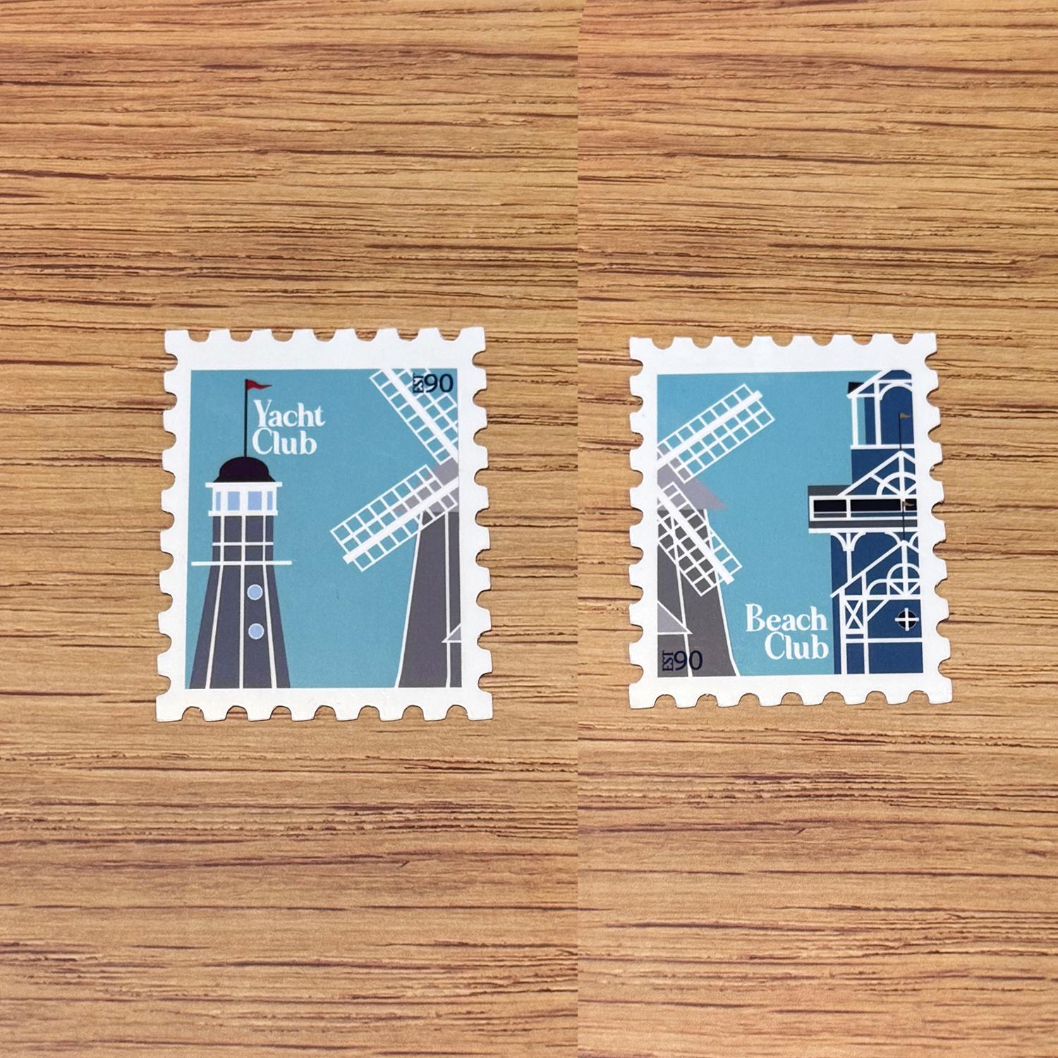 Disney Deluxe Resort Stamp Sticker Individual