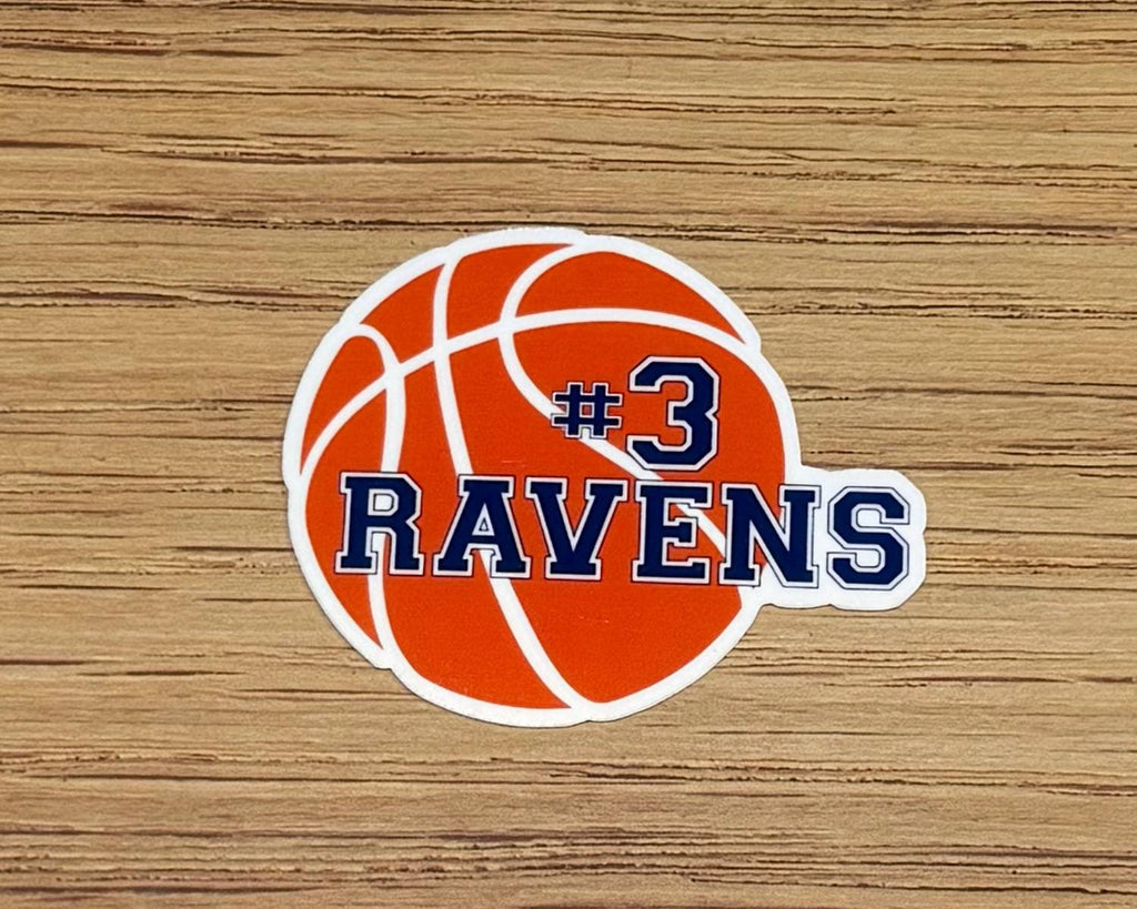 Ravens #3 Basketball Sticker - One Tree Hill Inspired