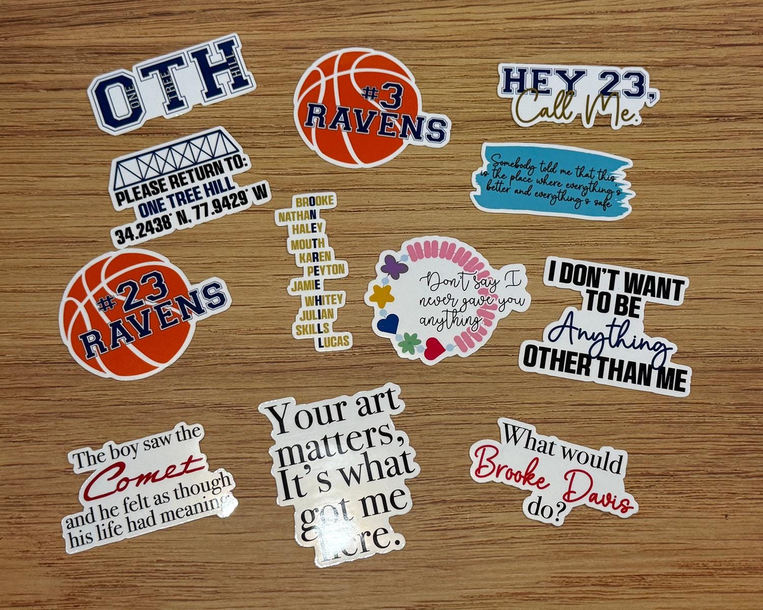 One Tree Hill Waterproof Sticker Bundle