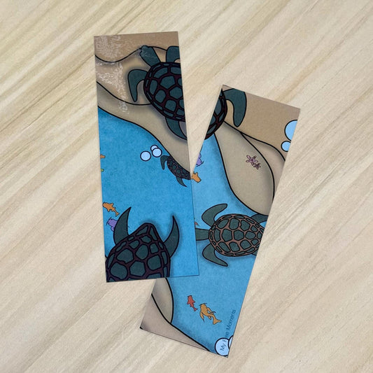Sea Turtle Bookmark Pink/ Purple - 2" x 6"