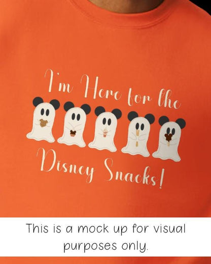 I'm Here For the Disney Snacks - Fall Ghost Edition Sweatshirt