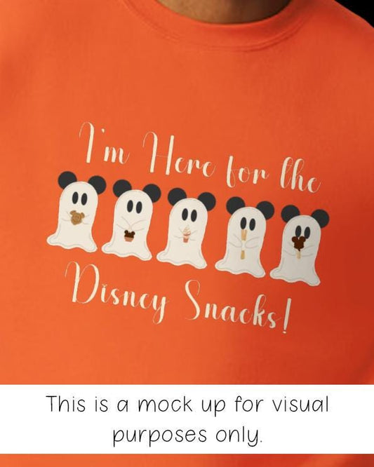 I'm Here For the Disney Snacks - Fall Ghost Edition Sweatshirt
