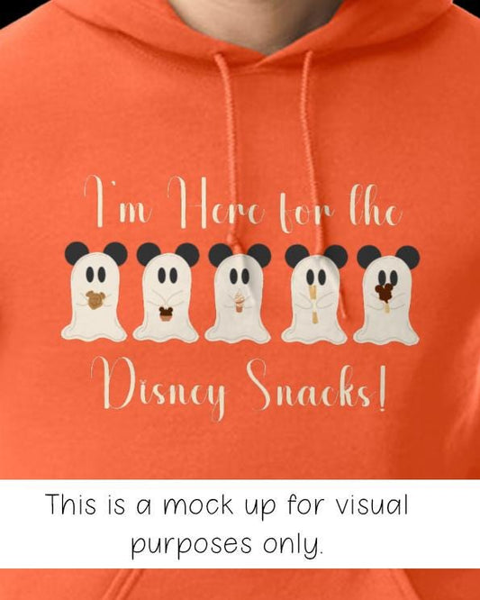 I'm Here For the Disney Snacks - Fall Ghost Edition Hoodie