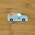 Seasonal Truck - Fall Pumpkin Sticker