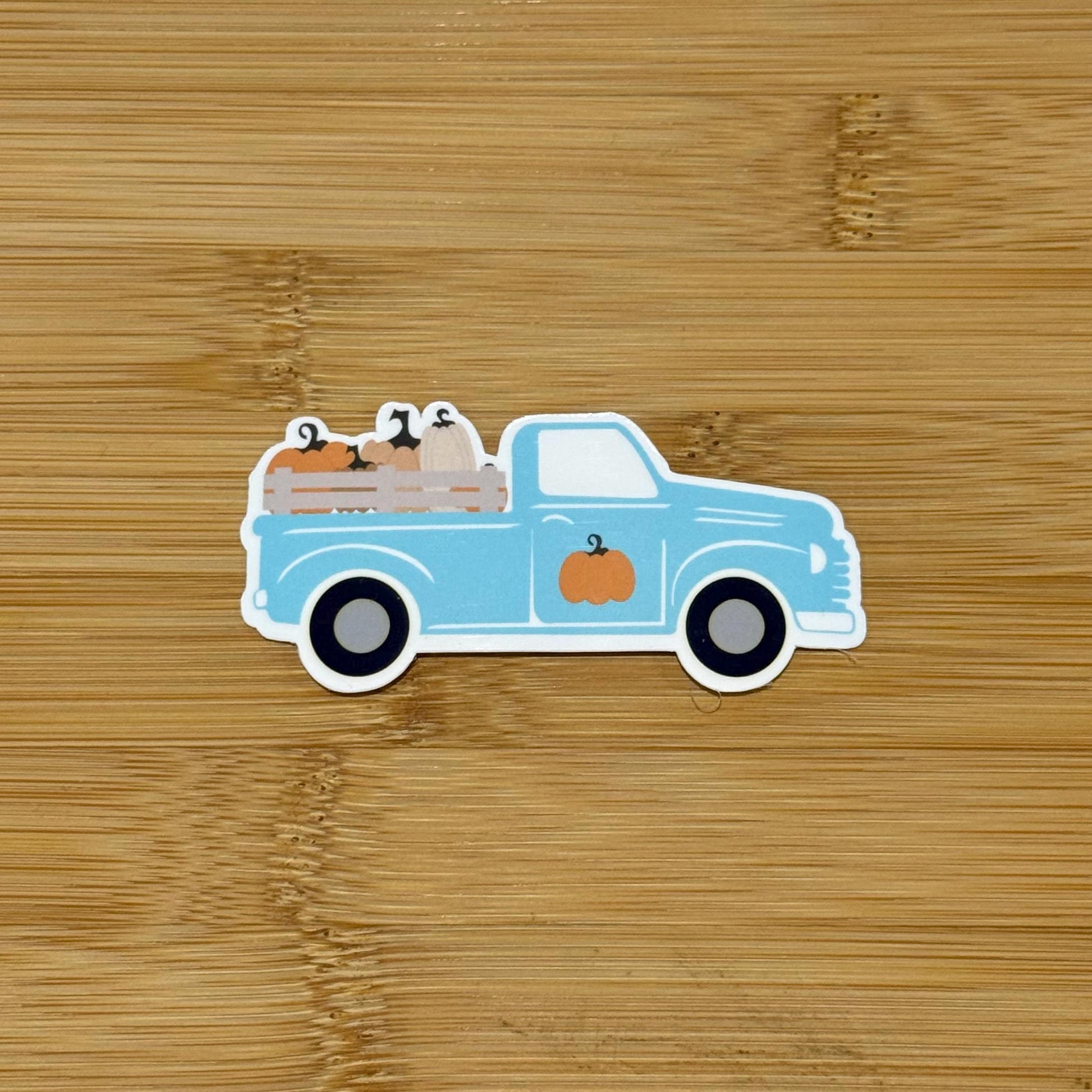 Seasonal Truck - Fall Pumpkin Sticker