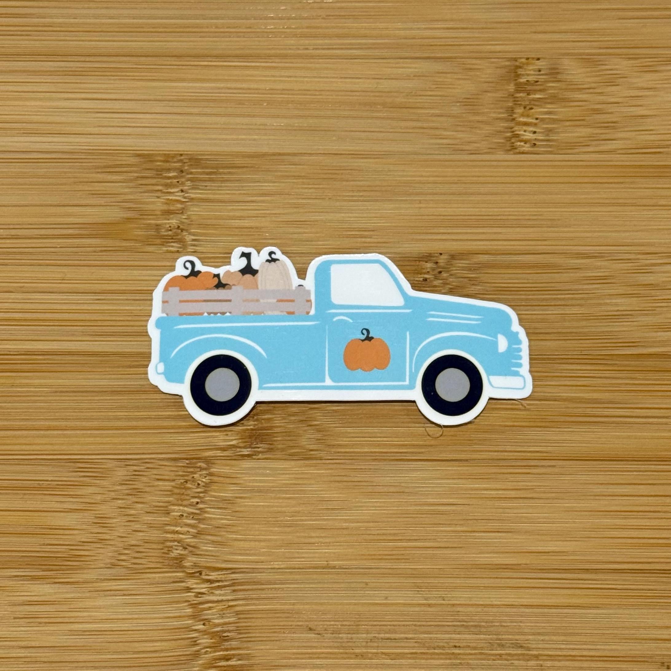 Seasonal Truck - Fall Pumpkin Sticker