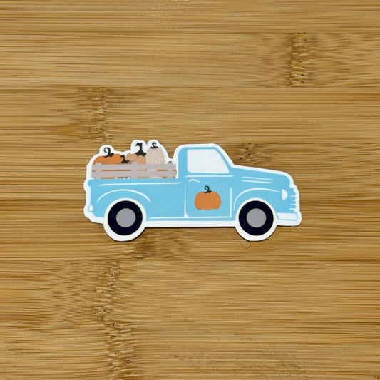 Seasonal Truck - Fall Pumpkin Sticker