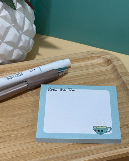 Spill the Tea Sticky Notes: Post-it Brand Note Pad