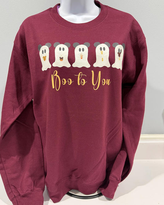 Disney Snack Ghost Boo To You Sweatshirt
