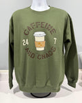 Caffeine and Chaos Sweatshirt – 24/7 Comfort Edition