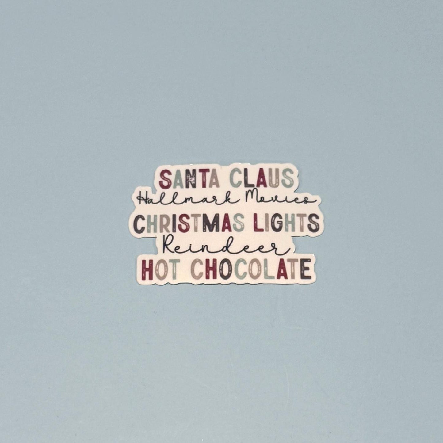 Santa Claus & Hallmark Movies Holiday Sticker