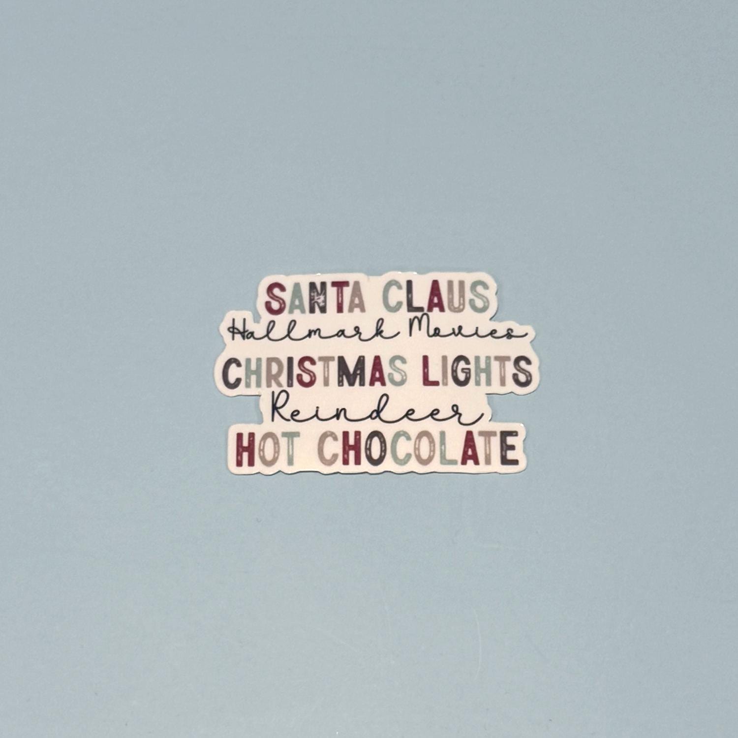 Santa Claus & Hallmark Movies Holiday Sticker