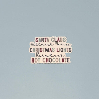 Santa Claus & Hallmark Movies Holiday Sticker