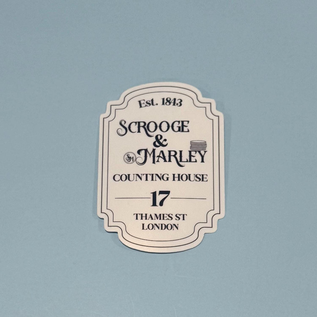Scrooge & Marley Counting House - A Christmas Carol Inspired Christmas Sticker
