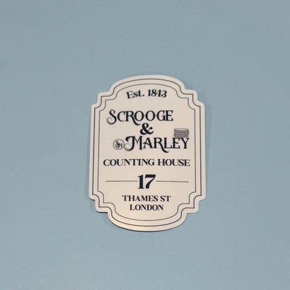 Scrooge & Marley Counting House - A Christmas Carol Inspired Sticker