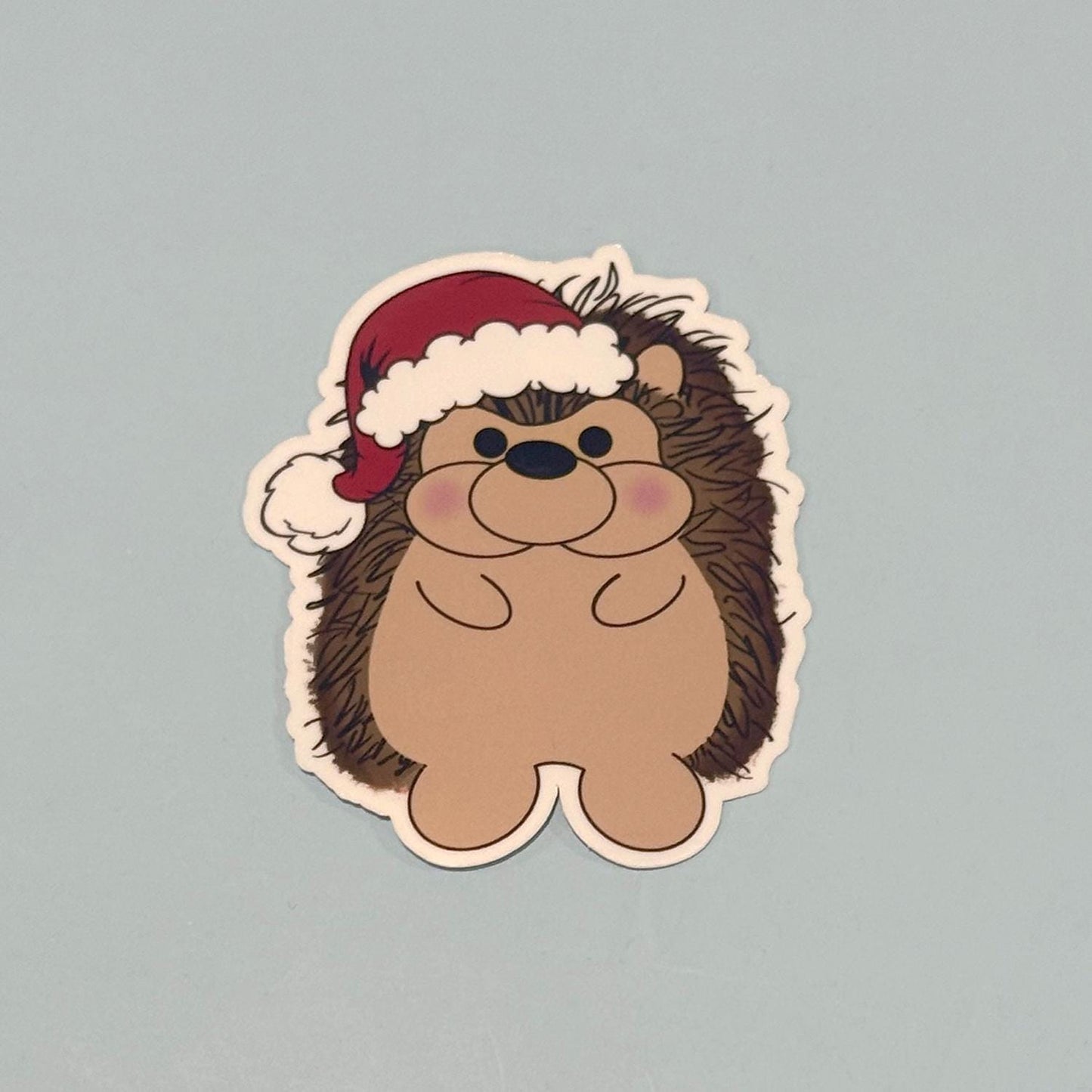 Frankie the Hedgehog – Classic Santa Hat Sticker