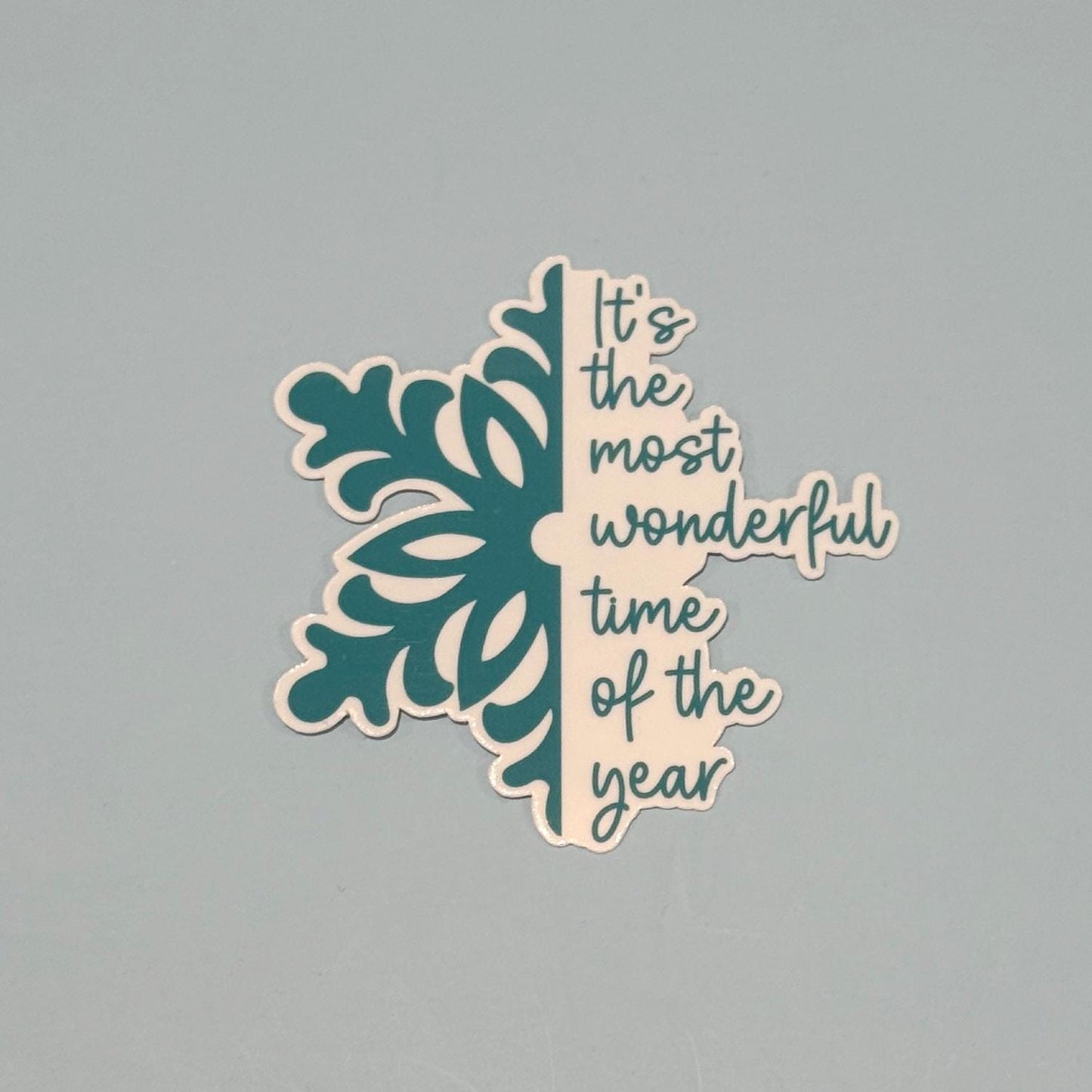 It’s the Most Wonderful Time of the Year Snowflake Sticker