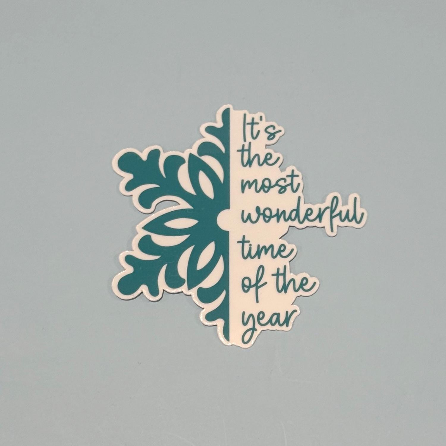 It’s the Most Wonderful Time of the Year Snowflake Sticker