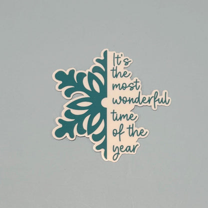 It’s the Most Wonderful Time of the Year Snowflake Sticker