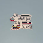 Oh, What Fun It Is to Ride – Disney Transportation Christmas Sticker