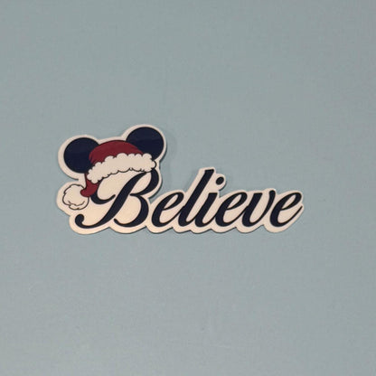 Believe – Disney Santa Hat Sticker