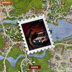 Disney Animal Kingdom Ride Attraction Stamp Bundle