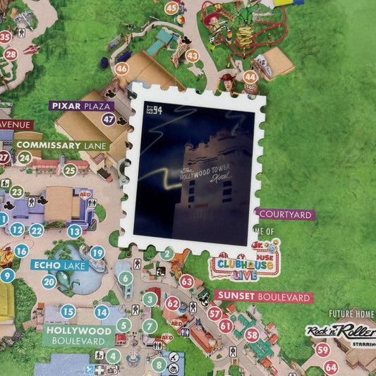 Tower of Terror Ride Stamp Waterproof Sticker