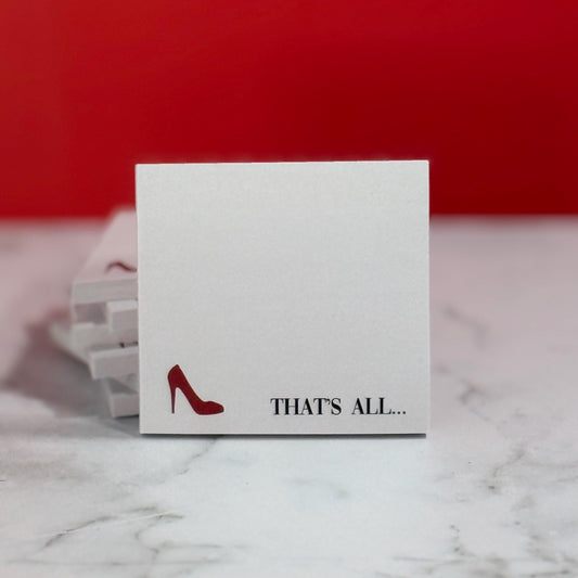 That's All - Devil Wears Prada Inspired - 3" x 3" Post-it Notepad