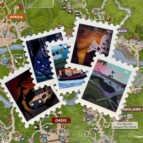 Disney Animal Kingdom Ride Attraction Stamp Bundle