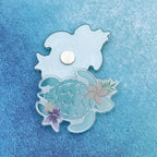Tropical Turtle - Acrylic Magnet