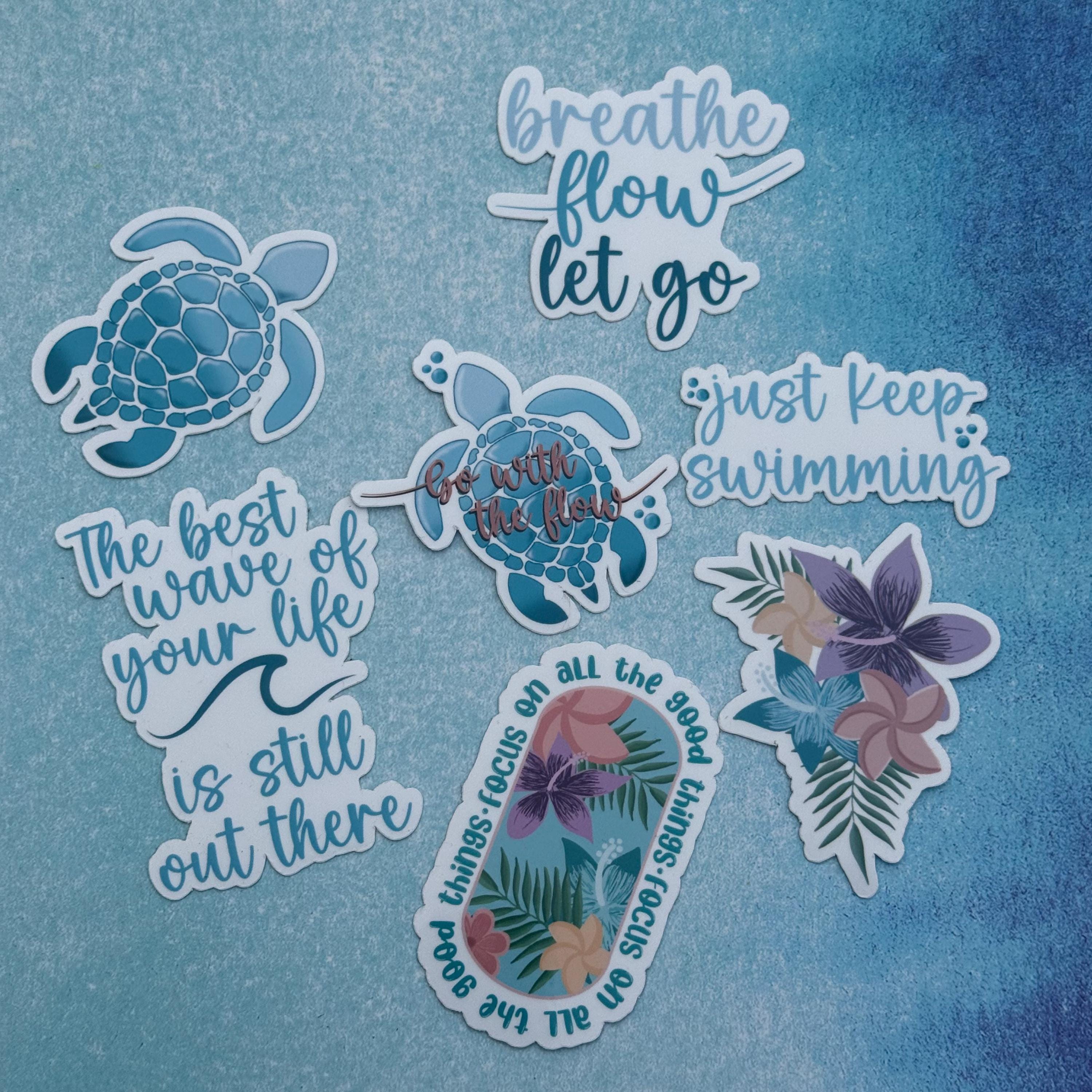 Go With The Flow Sticker Bundle | Turtle Collection