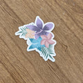 Tropical Flower Waterproof Sticker | Turtle Collection