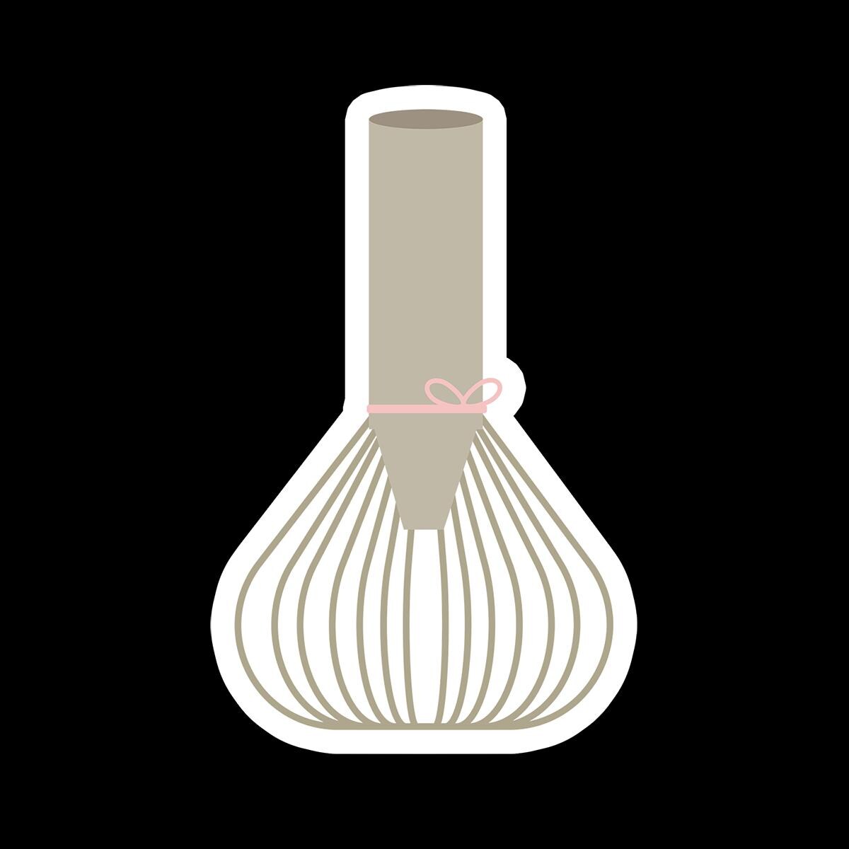 Matcha Whisk - Matcha Waterproof Sticker