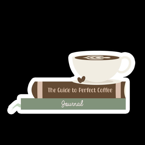Coffee Book Stack - Waterproof Sticker