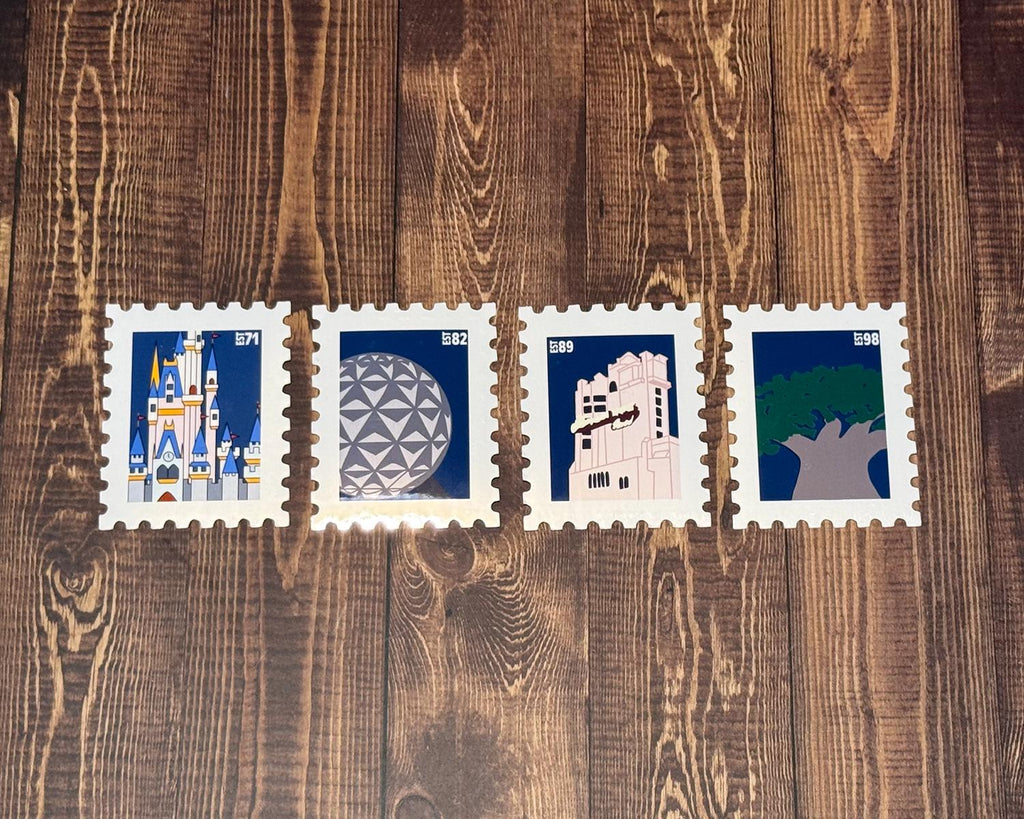 4 Parks Est Stamps - Walt Disney World Bundle