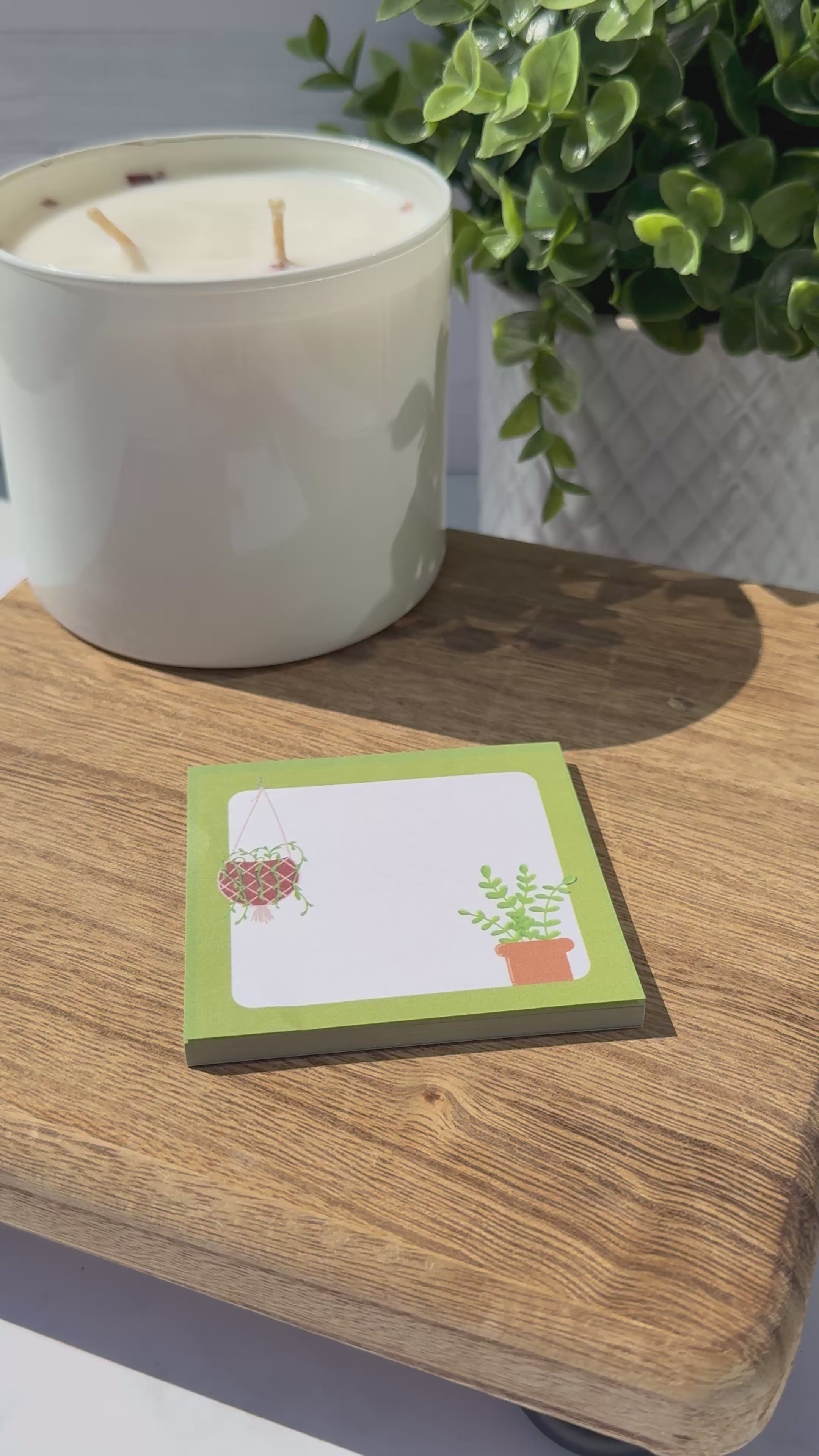 Plant Lover 3x3" Sticky Notes: Fall Post-it Brand Note Pad