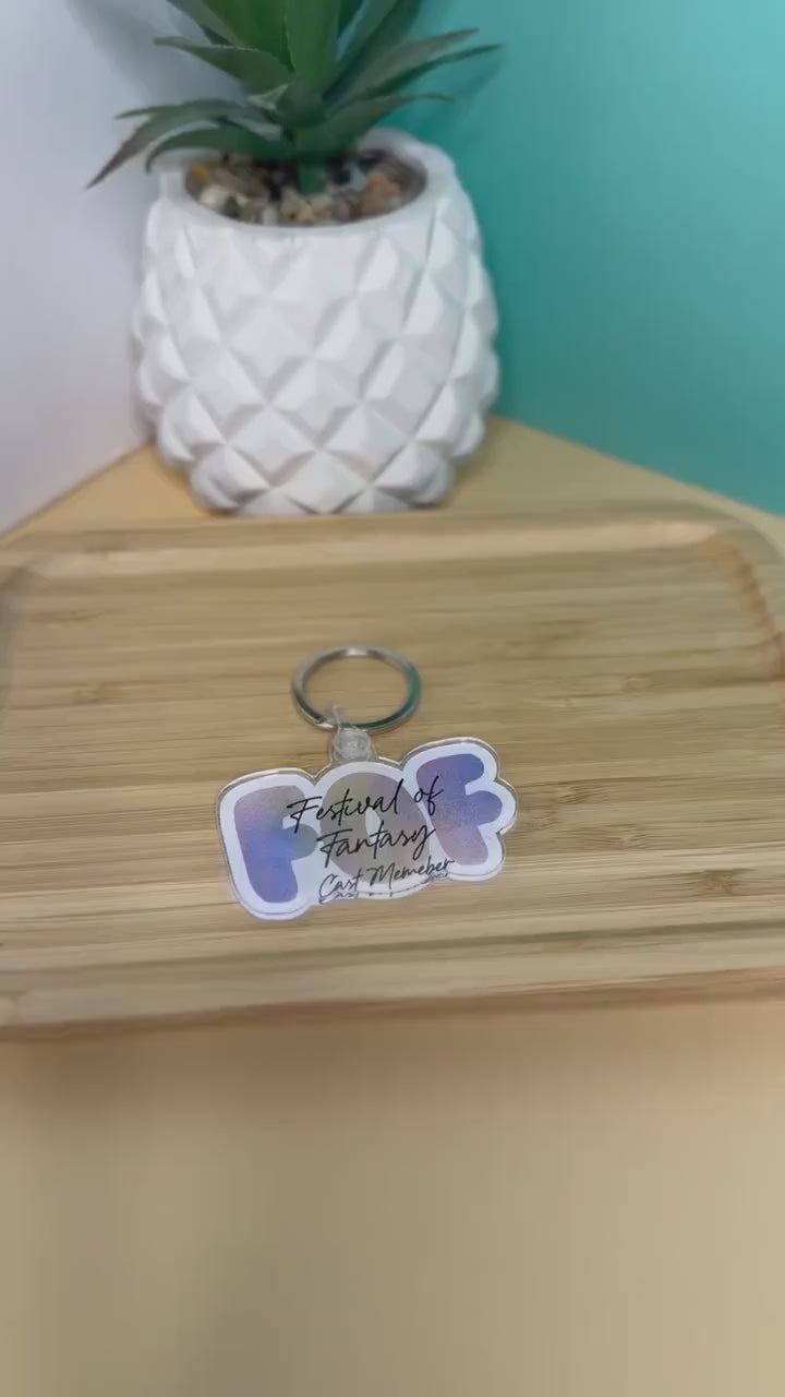 Festival of Fantasy Cast Member Keychain - Acrylic Keychain