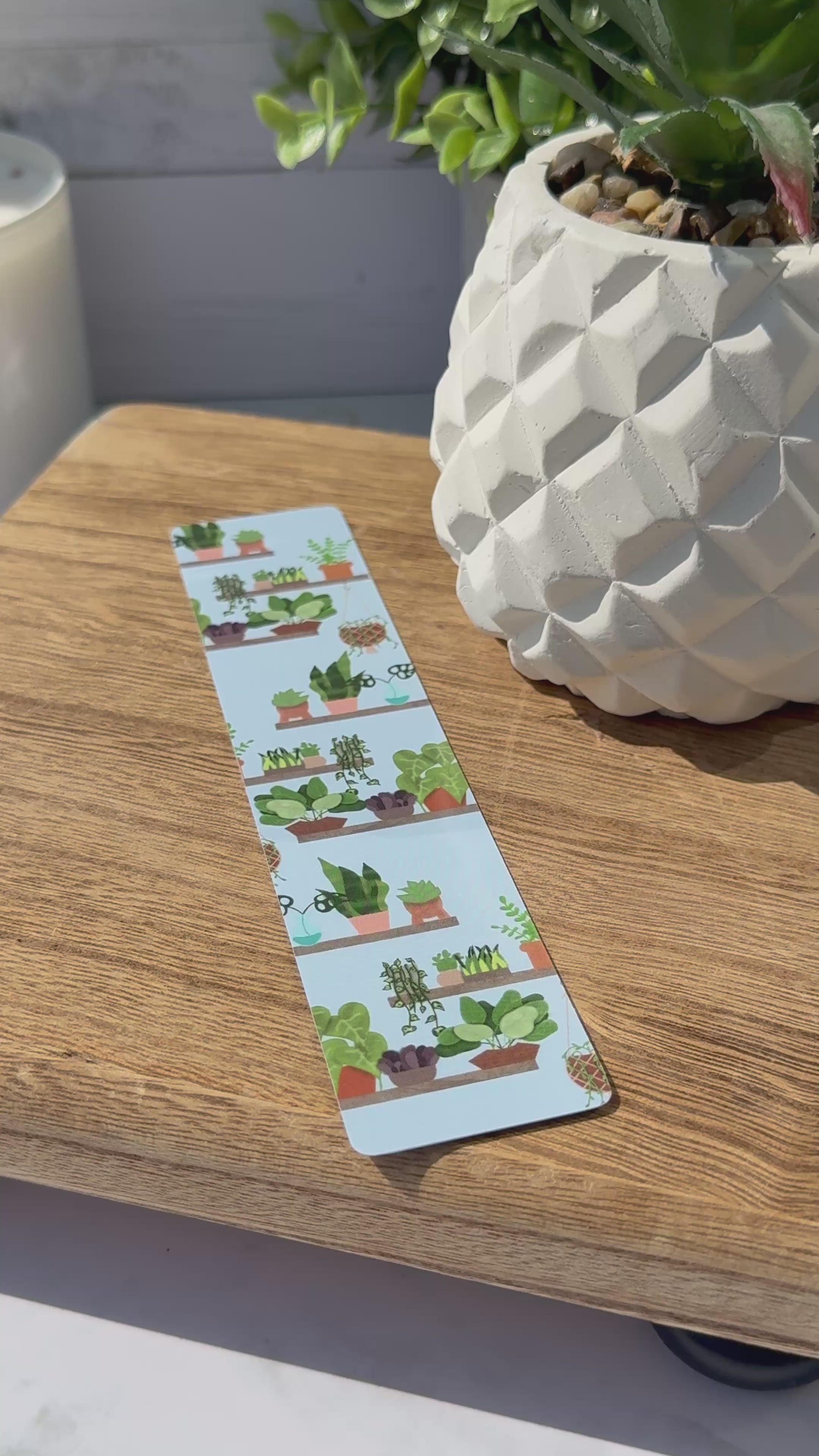 Plant Shelf Bookmark Double Sided - 1.5" x7"