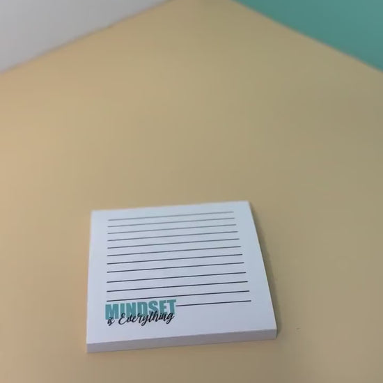 Mindset is Everything Sticky Notes, Note Pad - Post It Brand, Motivational Note Pad 50 Sheets