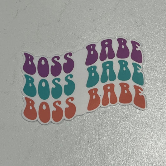 Boss Babe waterproof sticker