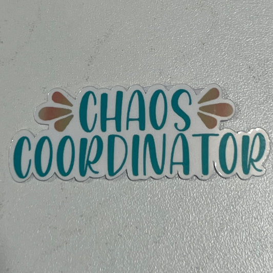 Chaos Coordinator waterproof sticker