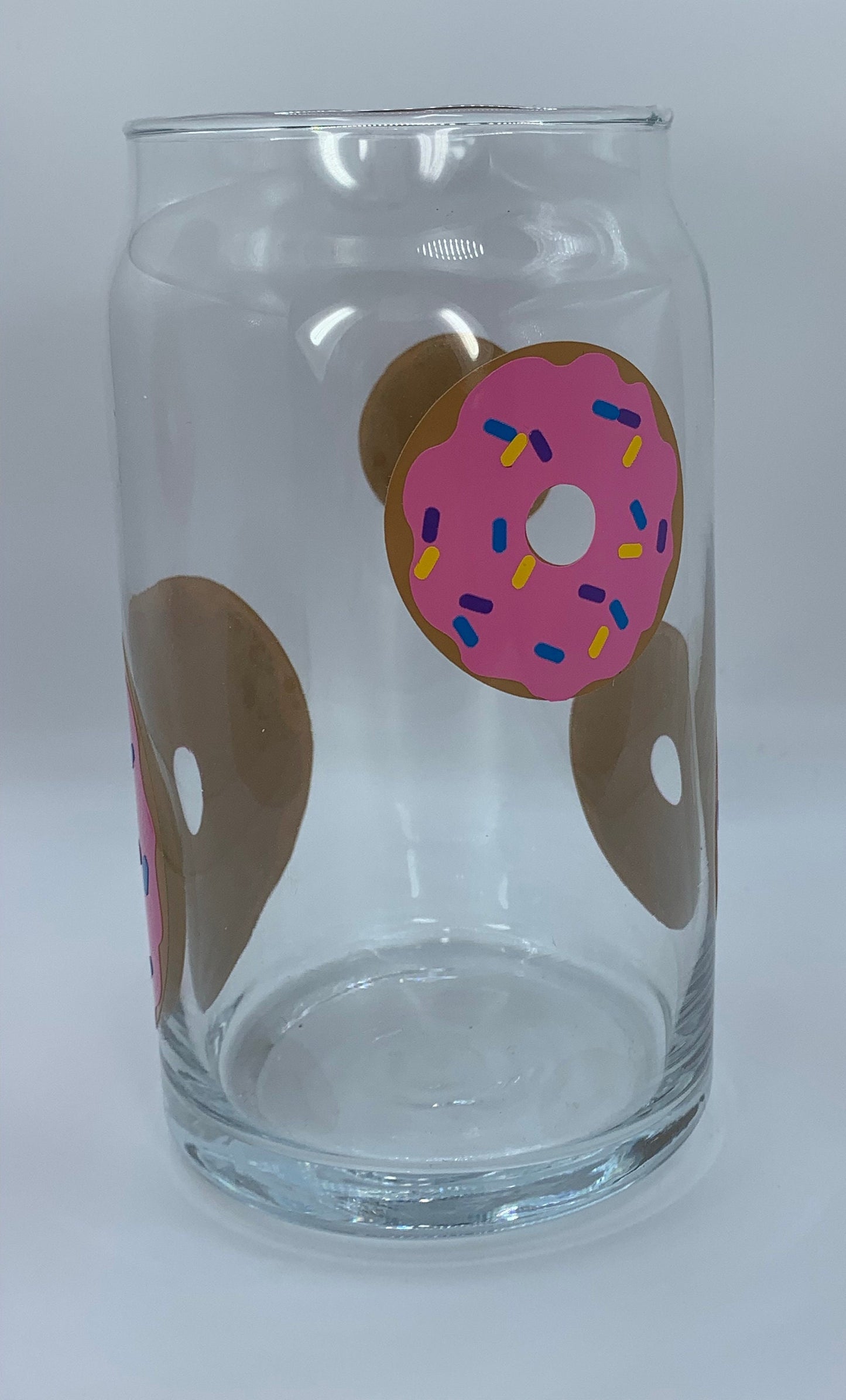 Donut Cold Brew Glass - Donut Collection | Donut Lover | donut gift | Strawberry Donut