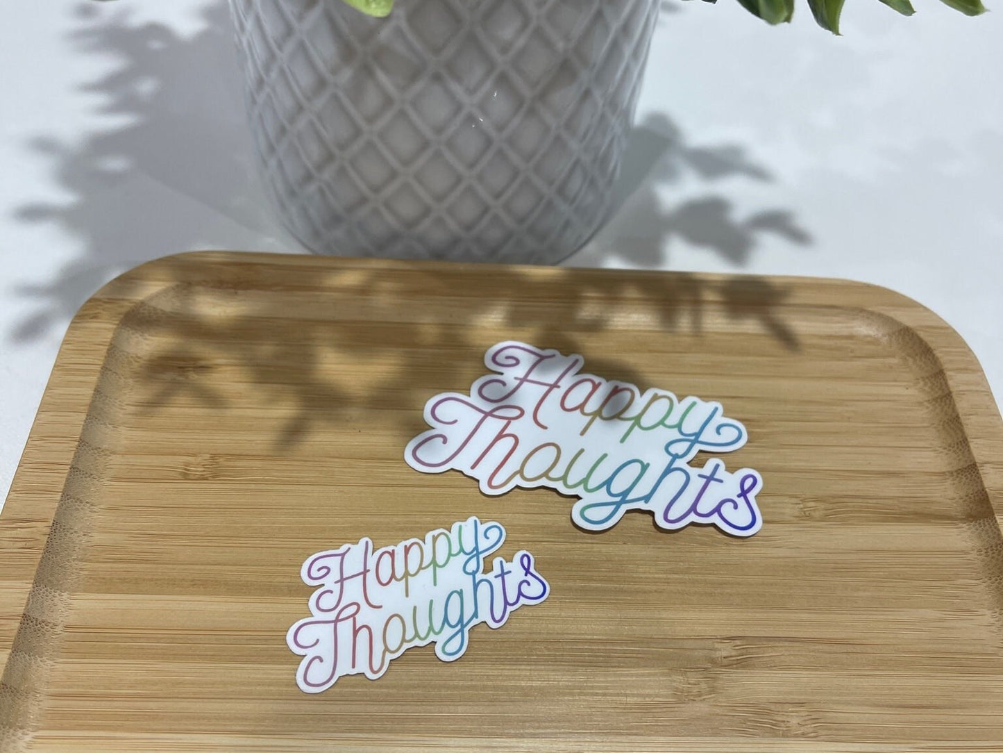 Happy Thoughts Sticker | Motivational Sticker | Postive Sticker