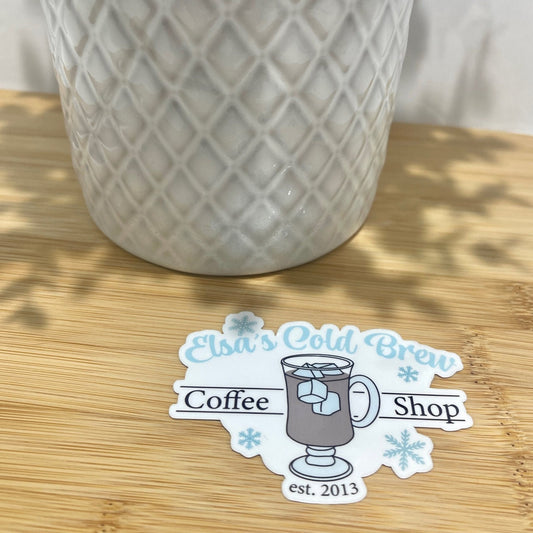 Elsa's Cold Brew Coffee Shop EST.2013 Sticker