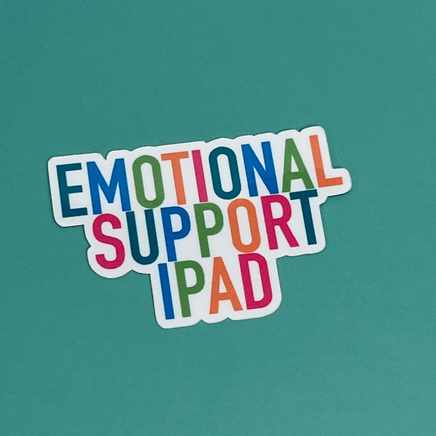 Emotional Support Ipad - Waterproof Sticker