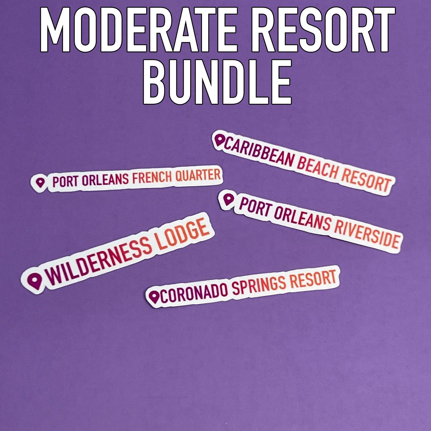 Where I've Been - Disney Moderate Resort Bundle | Waterproof Stickers
